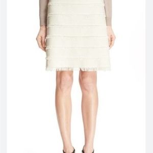 Burberry Prorsum Fringed Skirt